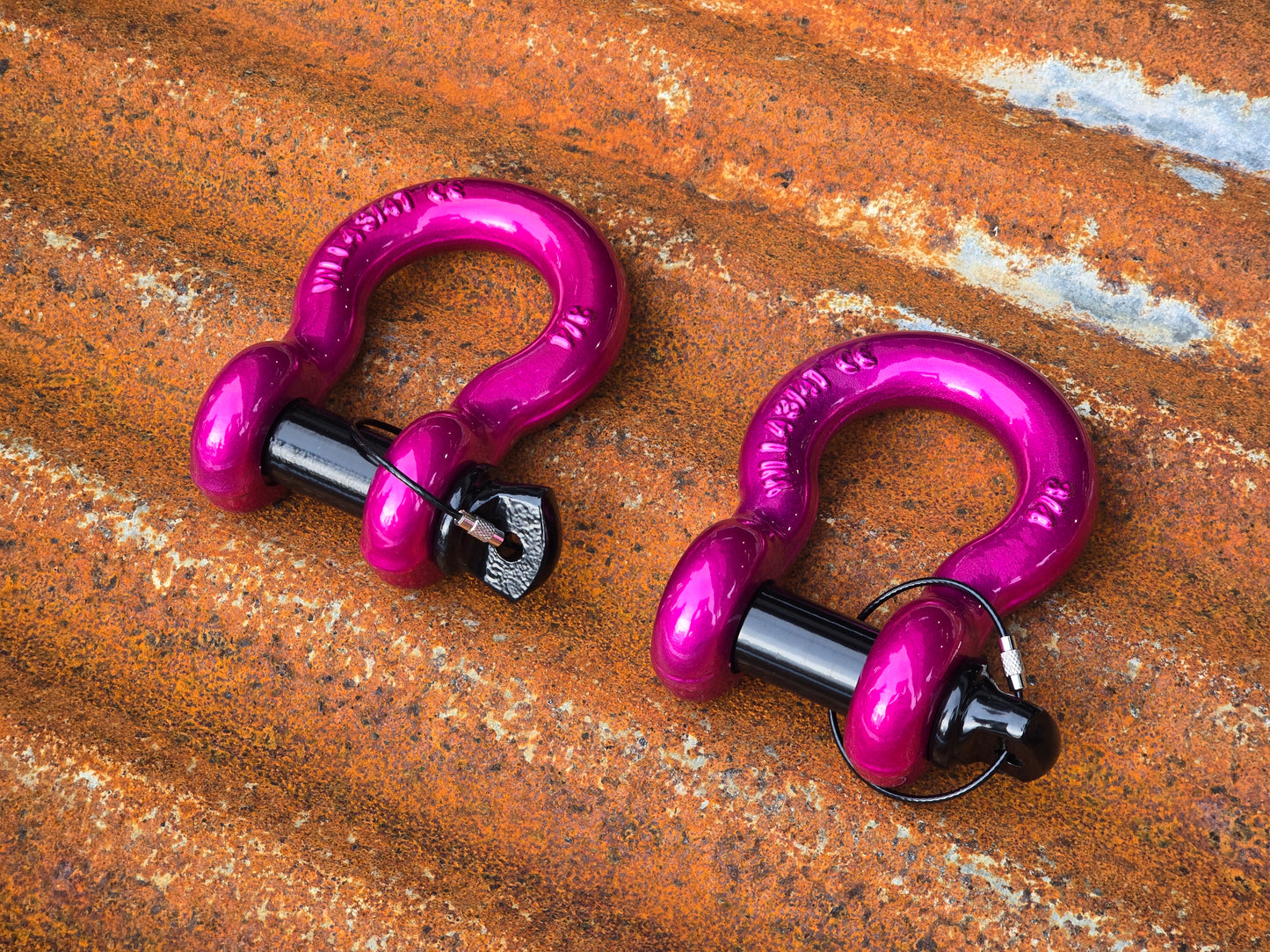 hot pink jeep wrangler shackles d rings