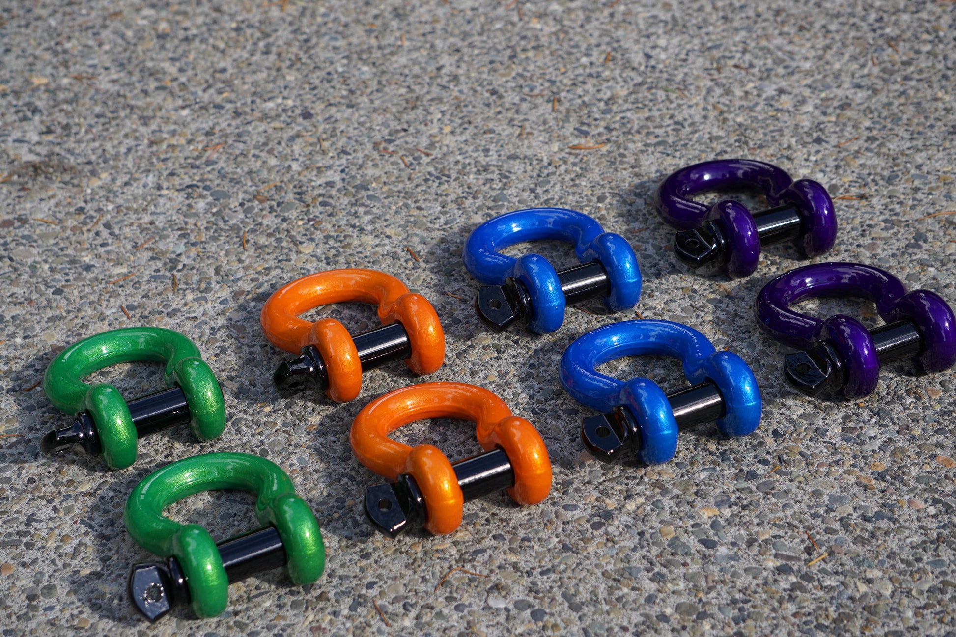 jeep custom powder coated shackles wrangler truck toyota