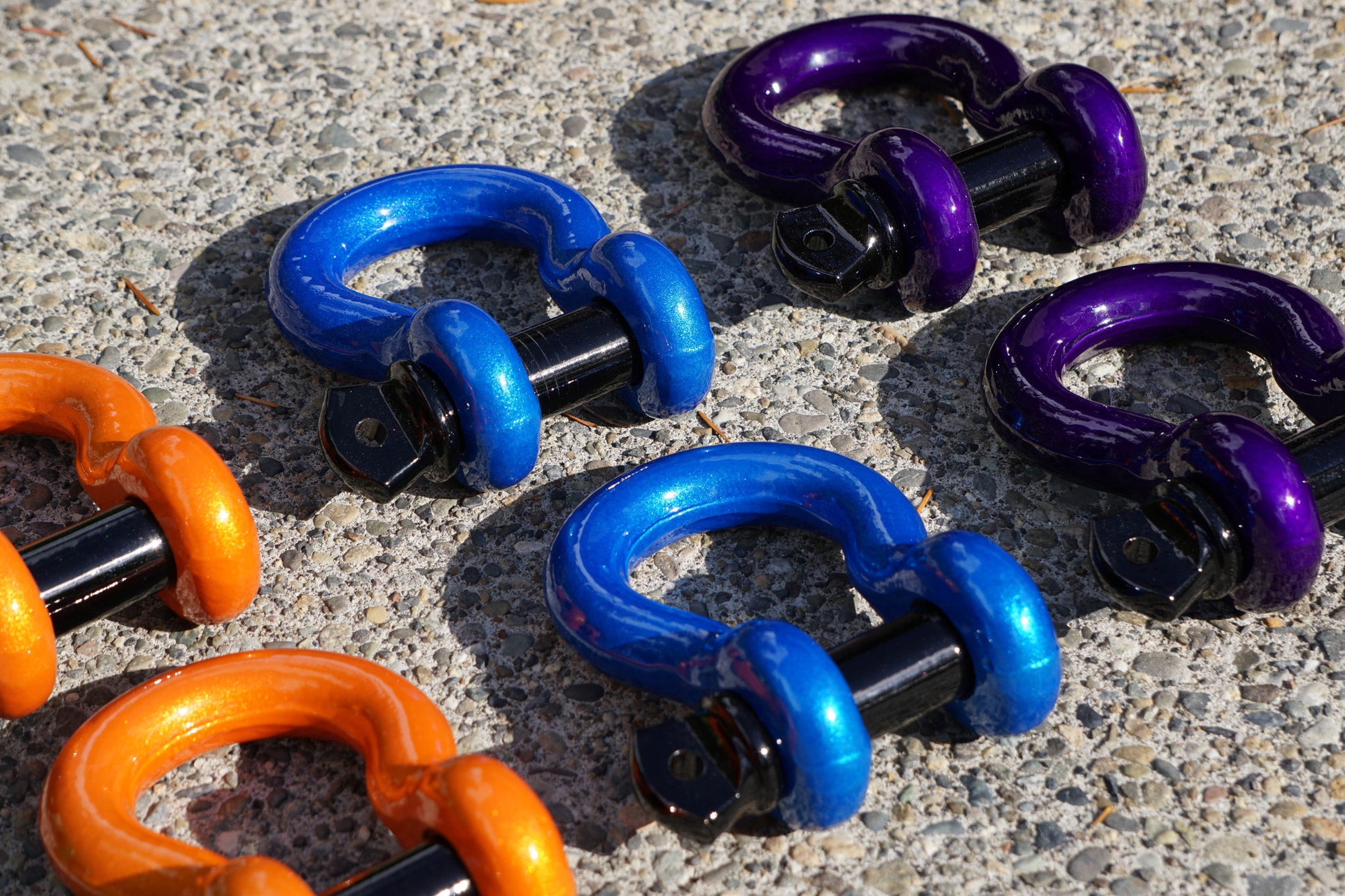 custom jeep powder coat shackles