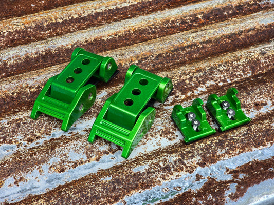 jeep wranlger jk jl green hood latches custom powder coated accessories jeep wrangler exterior accessories in green