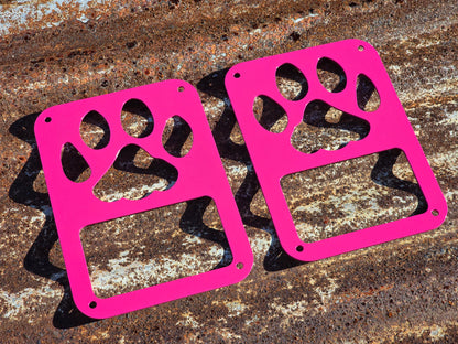 pink jeep accessories pink wrangler tail light covers jk jku